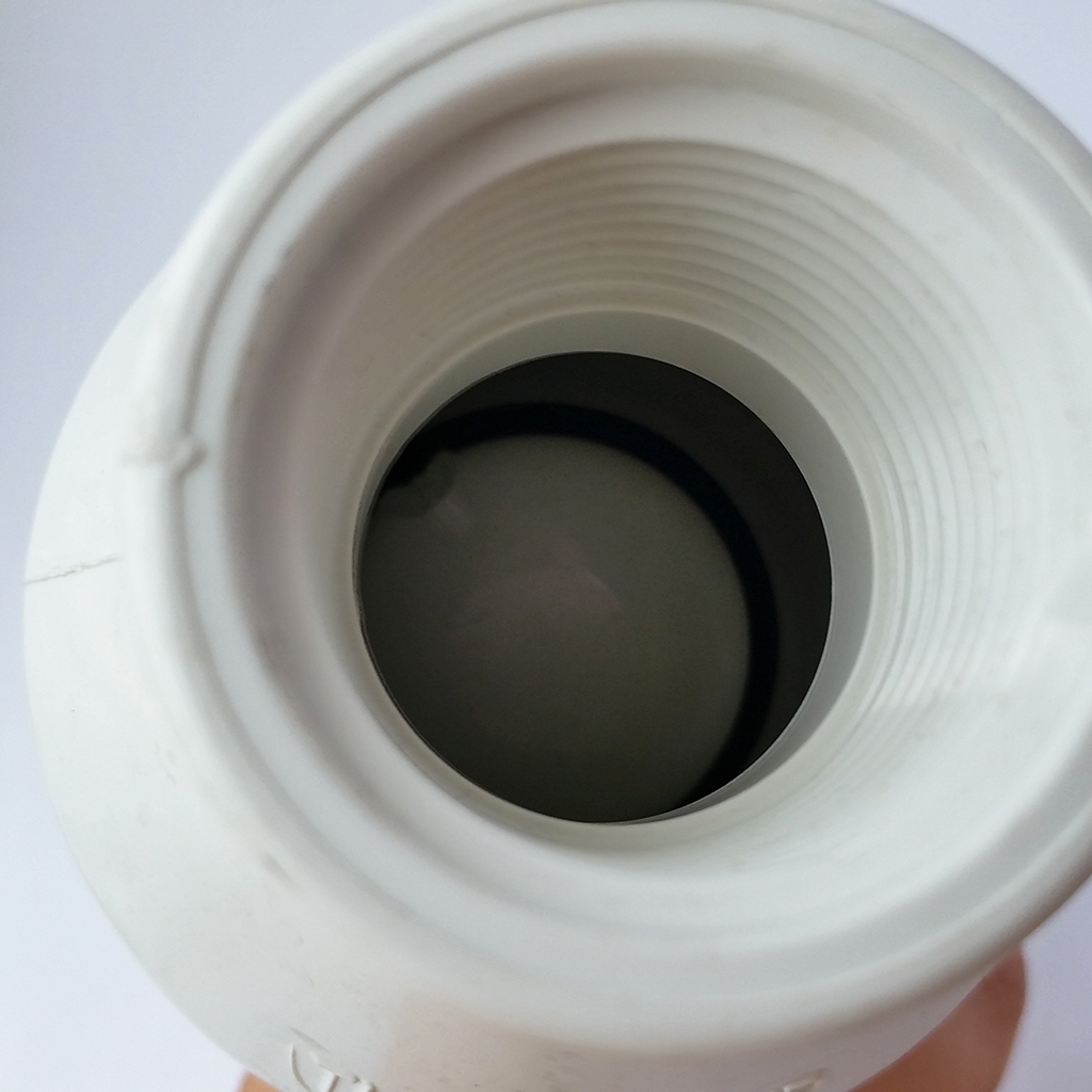 2" FPT swing check valve white pvc