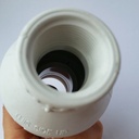 1 1/4" FPT swing check valve white pvc