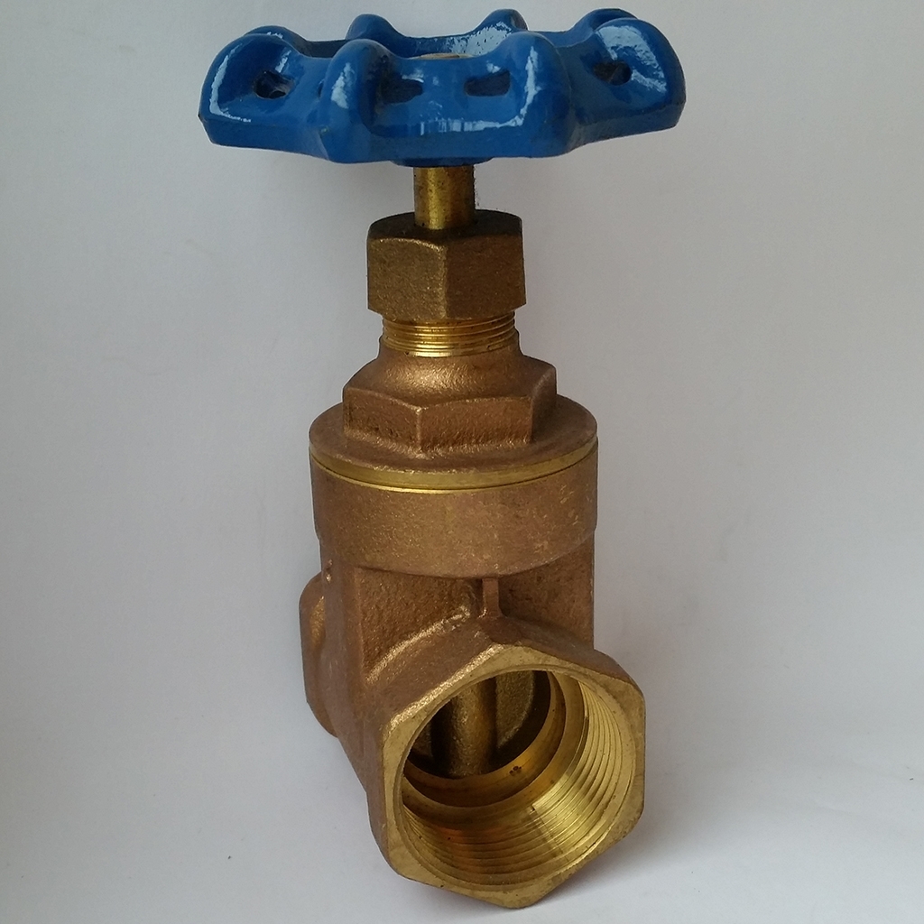 Brass 1 1/4" FPT gate valve