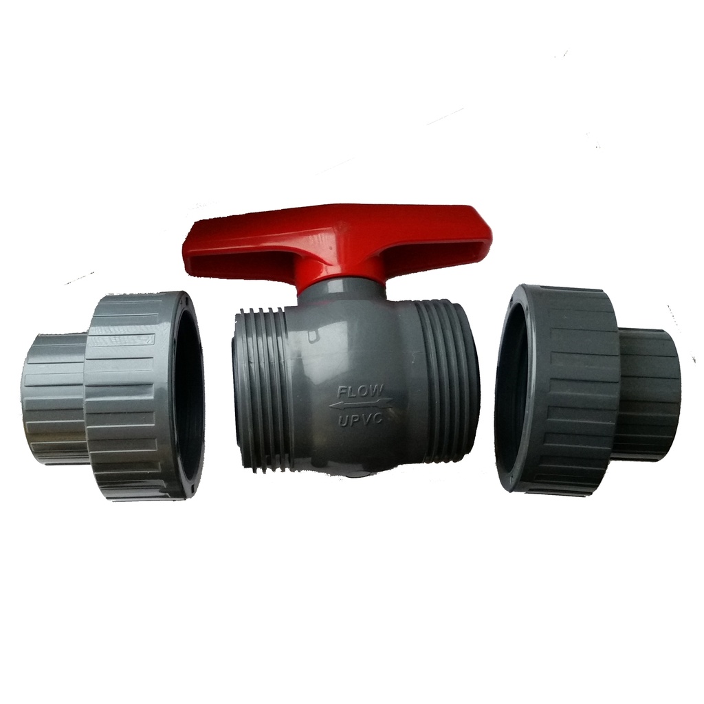 2" sl/FPT grey true union ball valve EPDM seal