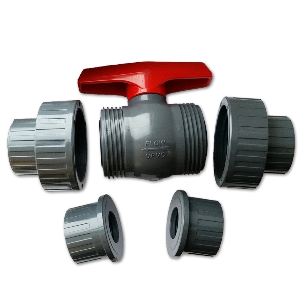 1 1/2 in. sl/FPT grey true union ball valve EPDM seal