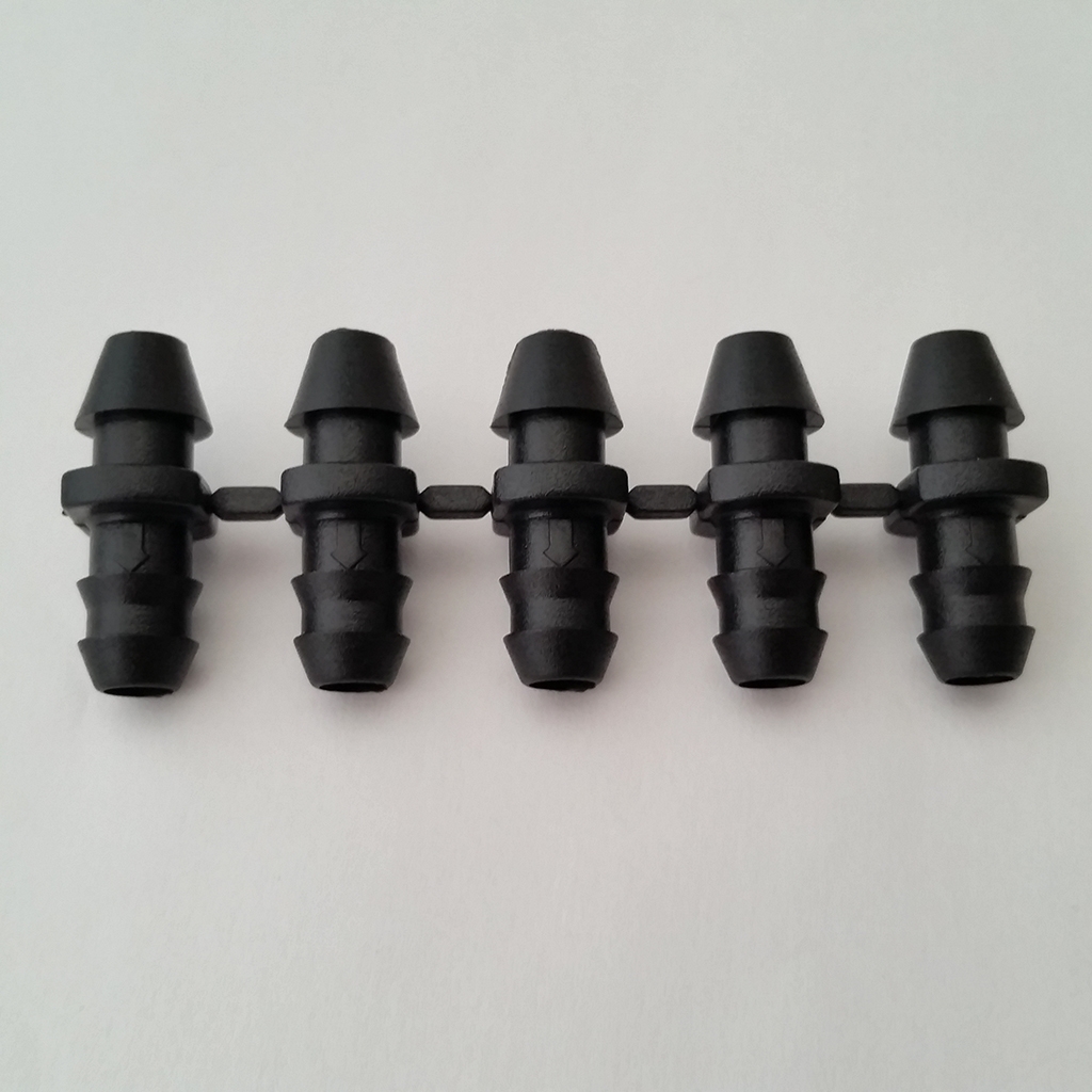 Connector barb x barb black 0.250 (50/pk)