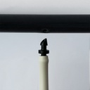 Dan connector barb x barb black beveled (100/pk)