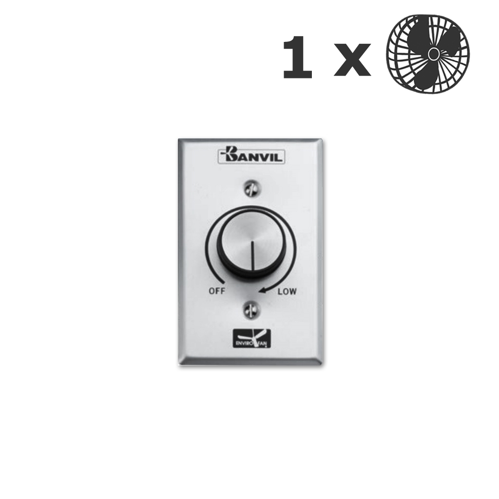 Control de velocidad para 1 ventilador HAF, máx. 2,5 A