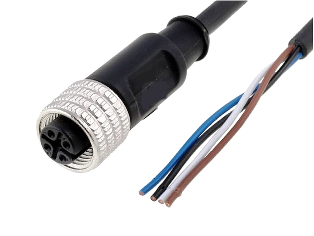 Berg P. Connector cable M12 4 pole female 5 meters