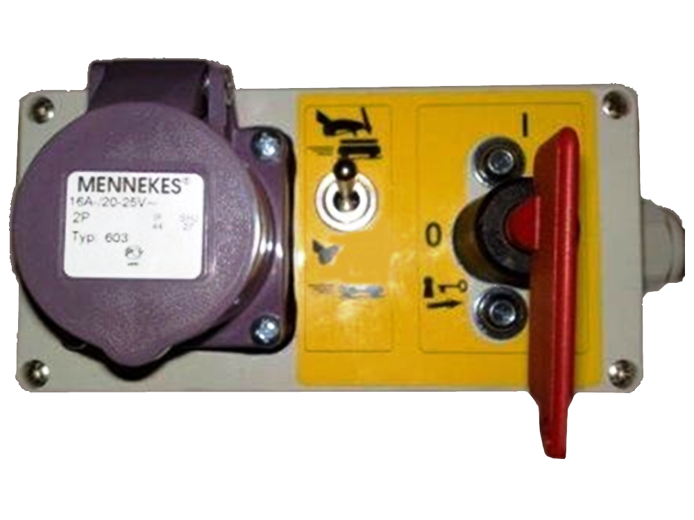 Berg P. Control panel M231/170 gas/brake WCD main switch