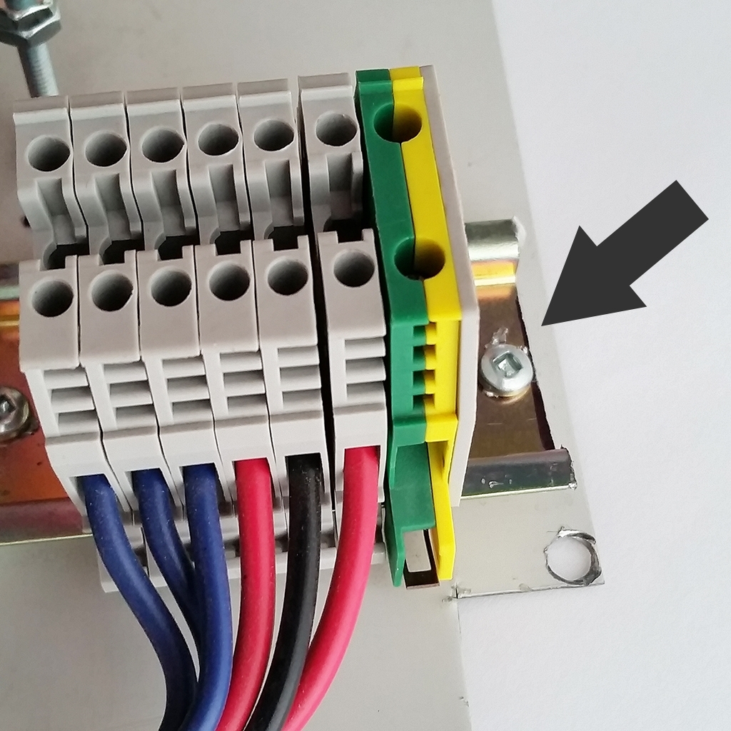 Din Rail / terminal block mounting rail 35mm x 7.5mm x 2m