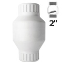 2" FPT swing check valve white pvc