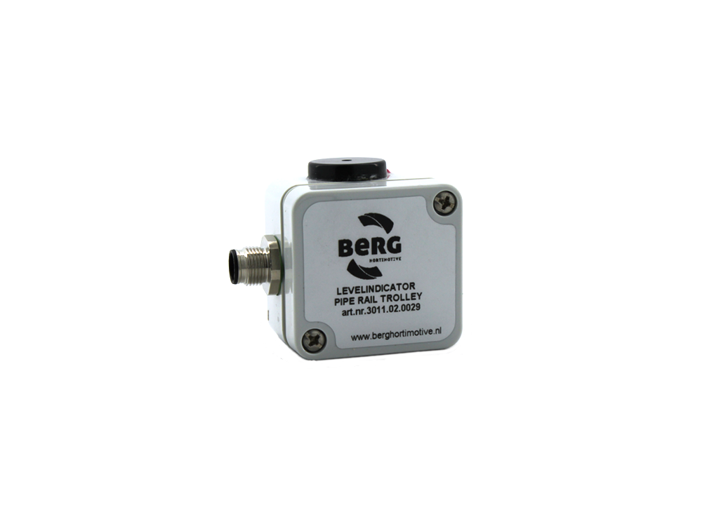 P. Berg Inclinómetro (indicador de nivel) con sello hidráulico M12 50X50X35mm para EasyKit/EasyTrack