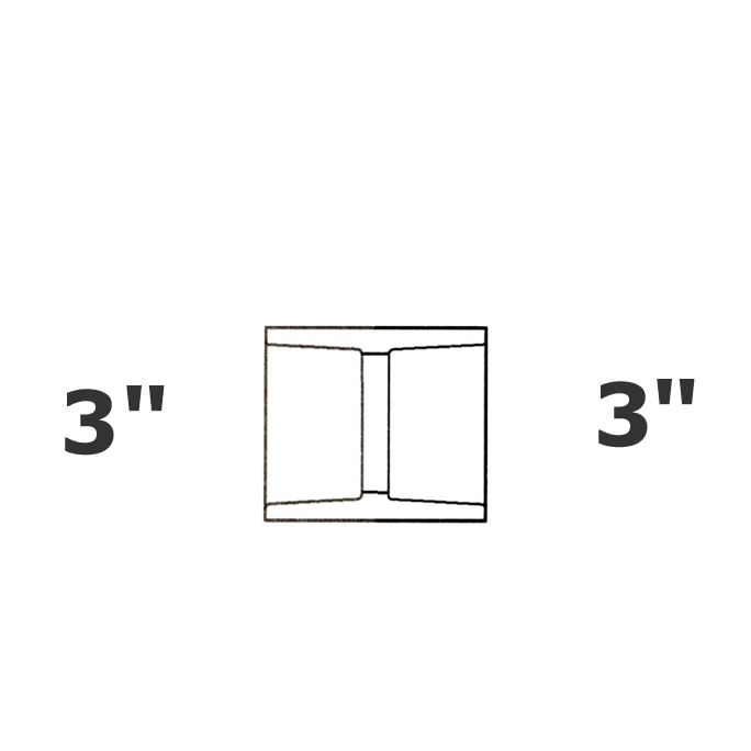 Coupling grey 3 sl x 3 sl sch 40