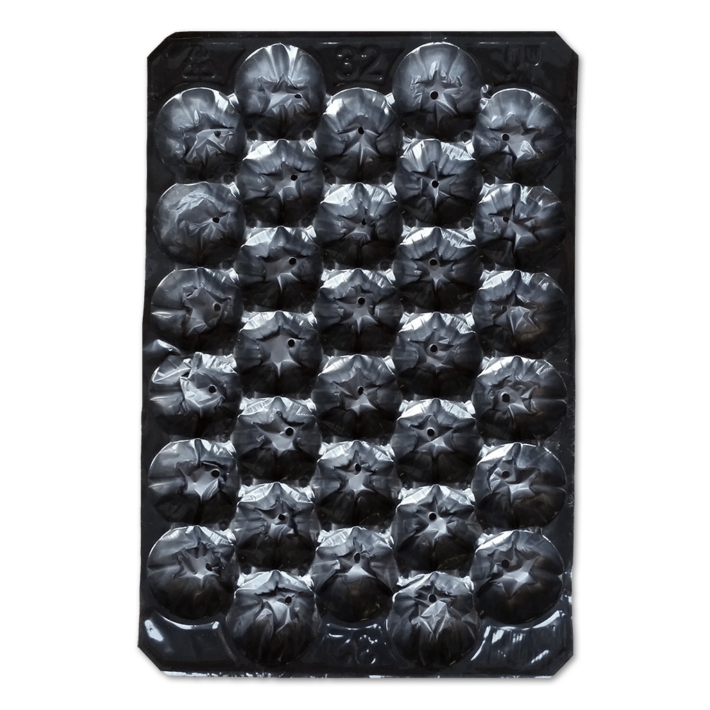 Fruit trays #32 black (tomatoes 210g/7.4oz) (700/cs)