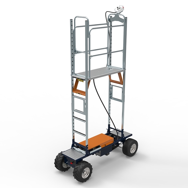 Chariot Élec/Roues pneumatiques Berg BENOMIC EasyTrack 280x190cm max 120kg plat.190x90cm