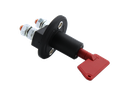[160-160-024680] P. Berg Interrupteur principal 24v/100A rouge avec clé