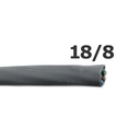 Cable PVC/PVC 18/8 FT-4 600V grey unshielded (m)