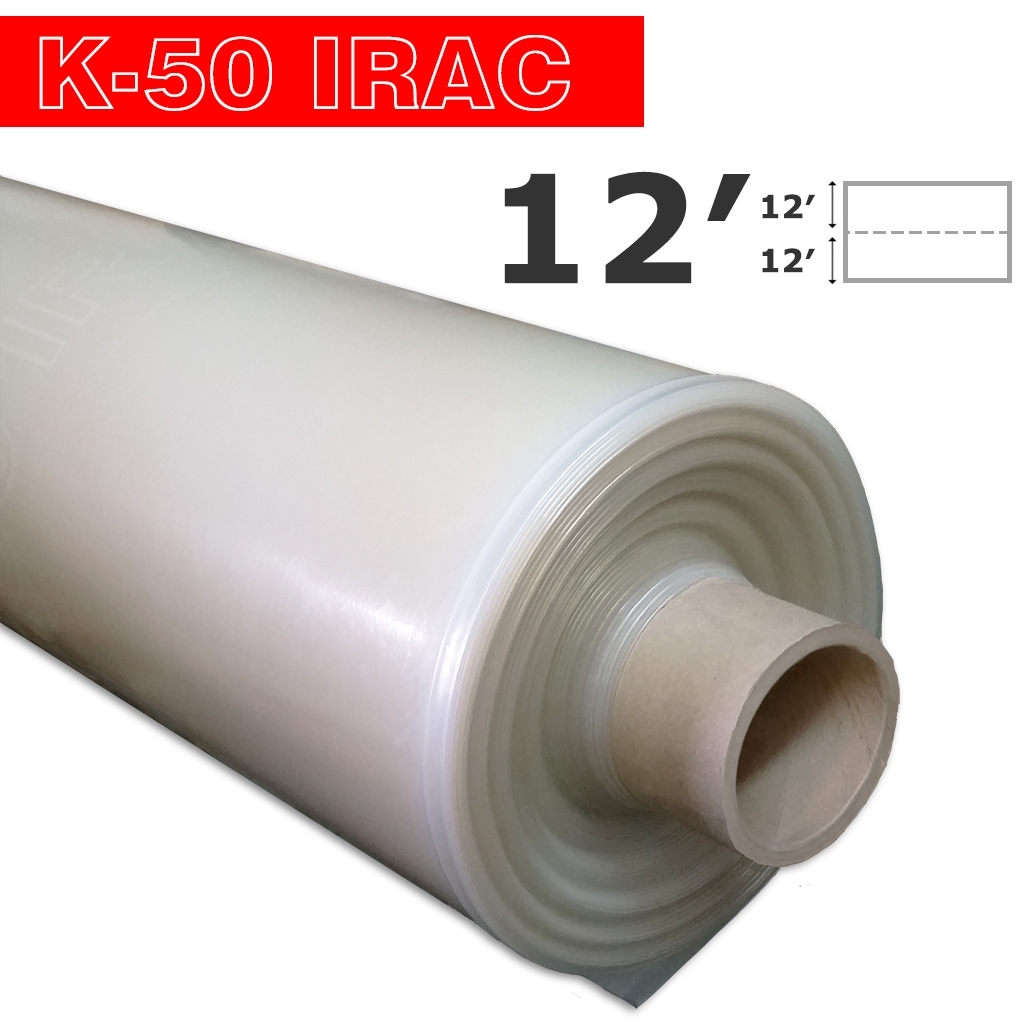 Poly 12' Feuilles 2/rouleau IRAC 6mil K-50 50UV Klerk's