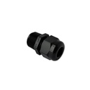 Plastic connector (black) 1/2"