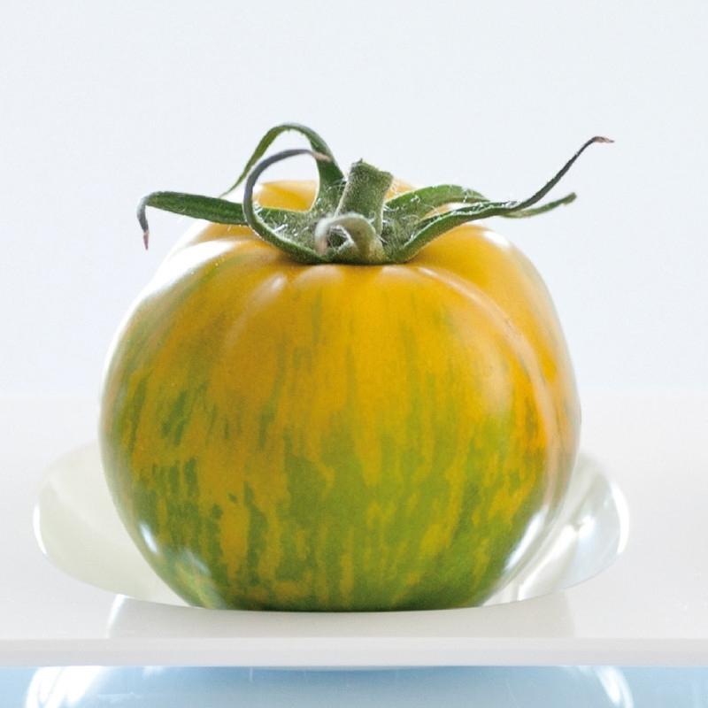 Tomate TIVERTA  BIO (Gaut) spécialité ronde striée jaune vert