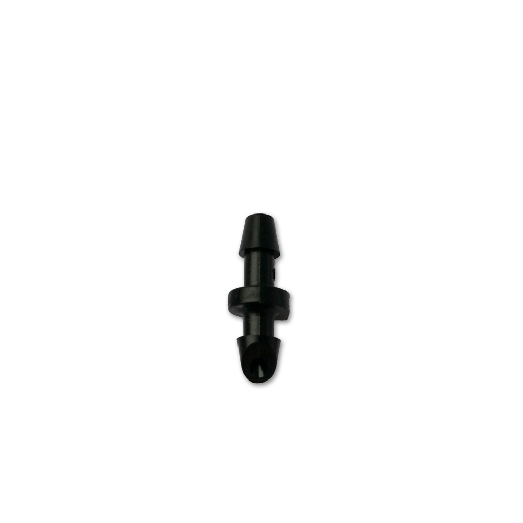 Dan conector barb x barb negro en bisel (100/pk)