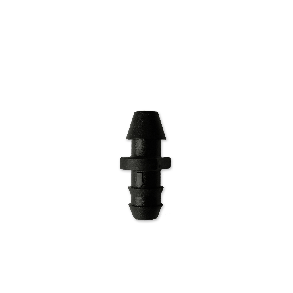 Conector barb x barb negro 0.250 (50/pk)