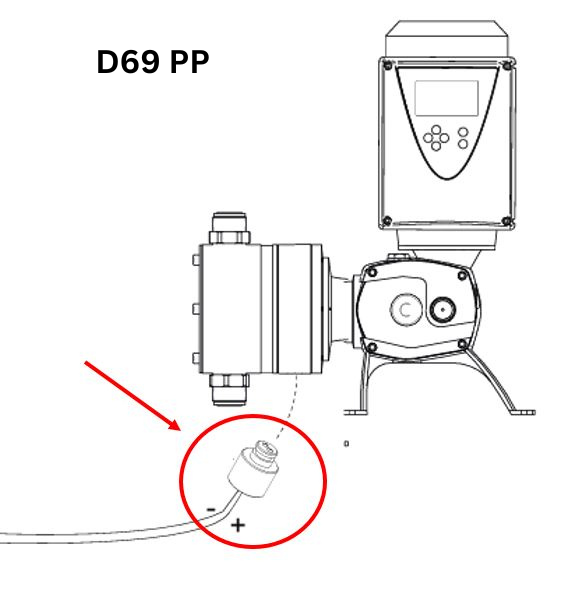 Détecteur de fuite du diaphragme pour pompe doseuse à diaphragme ITC Dostec AC modèle D69 PP