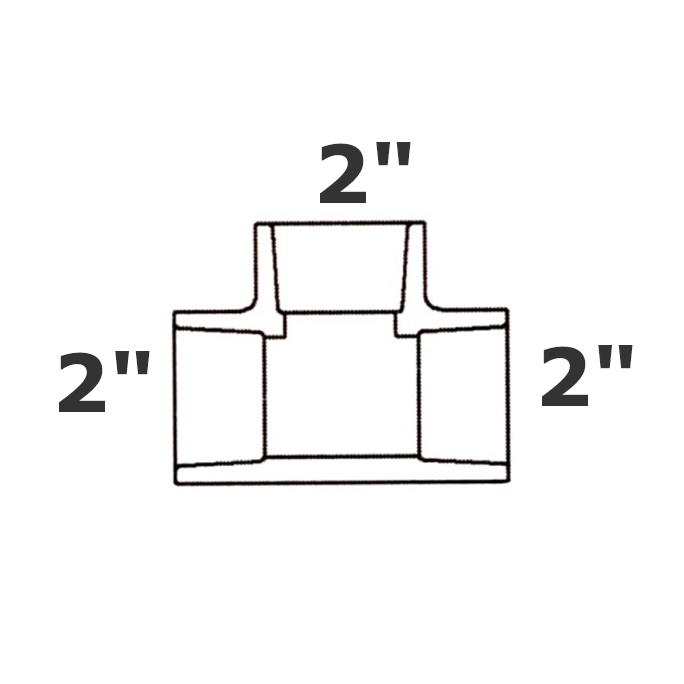 T gris 2 sl x 2 sl x 2 sl sch 40