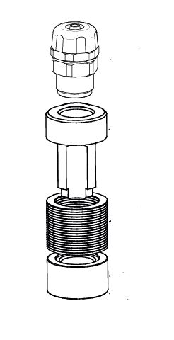 Clapet de pied (foot valve) 6x12 filtre disque PP pour système pompe doseuse ITC Dostec