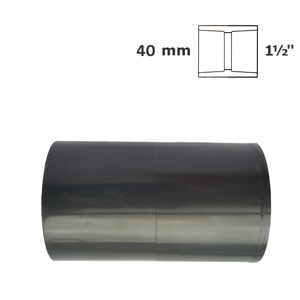 Adapter grey 40mm sl x 1 1/2" sl