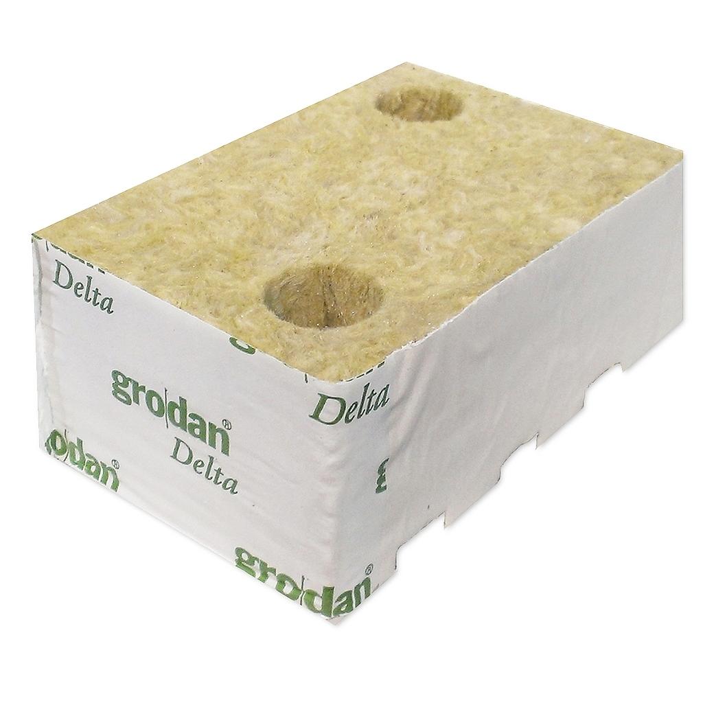 Growth blocks Plantop 9.8DLG 27/35 X 2 holes  (10x15x6.5)   144blocs/box