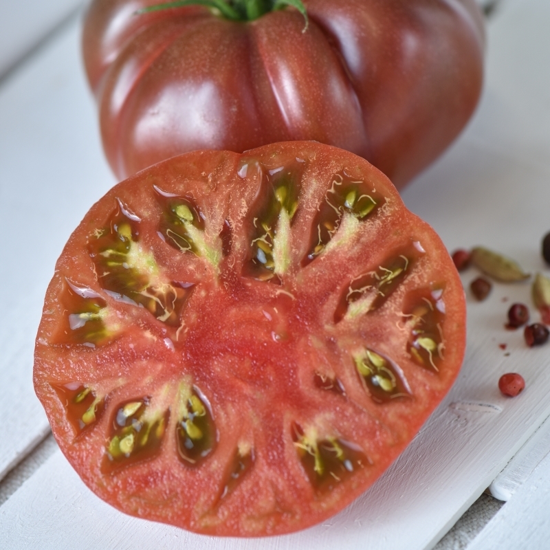 Sem. Tomate MARNOUAR ('DN548') Bio (Gaut) marmande noir (100/pqt)