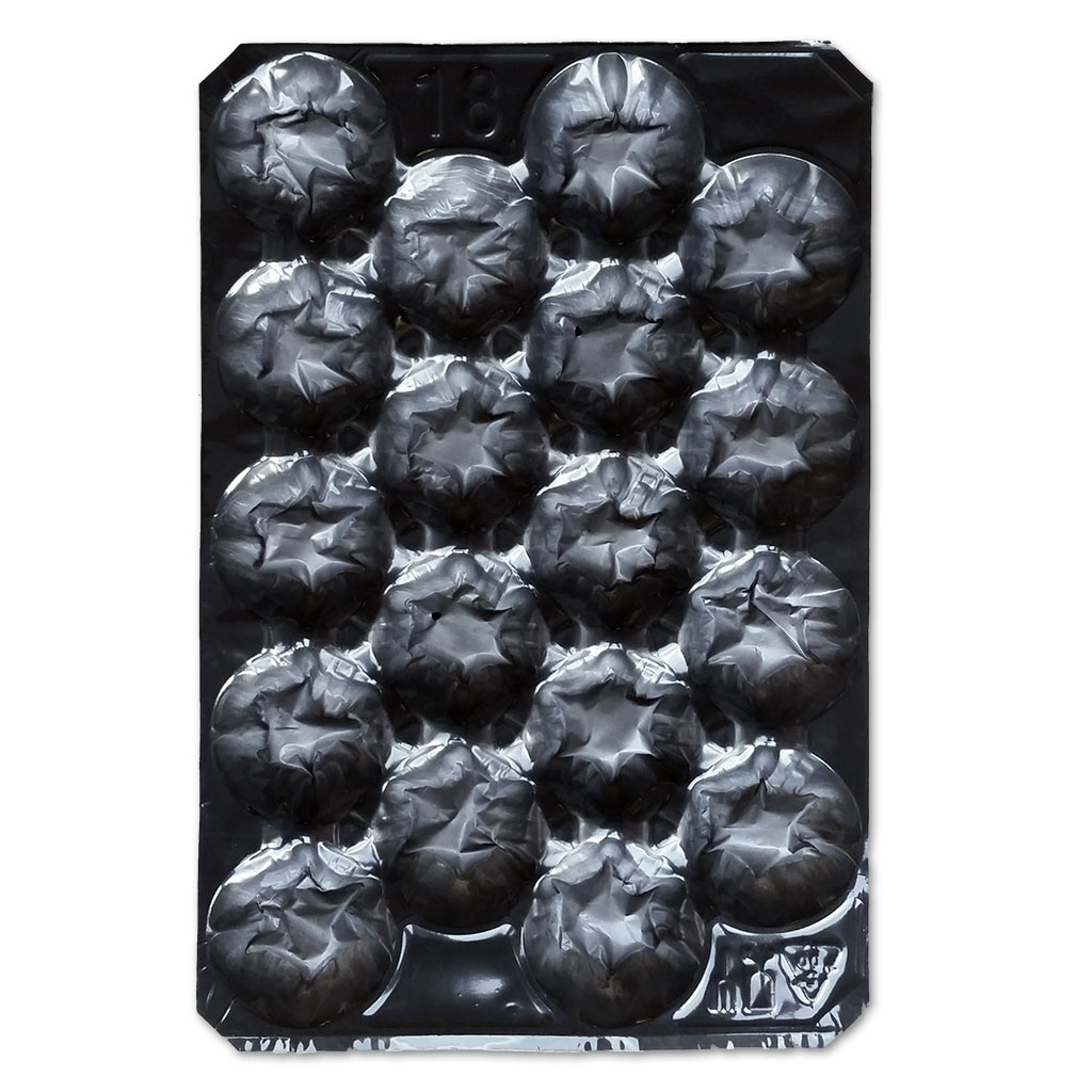 Fruit trays #18 black 30g (tomatoes 403g/14.4oz) (500/cs)