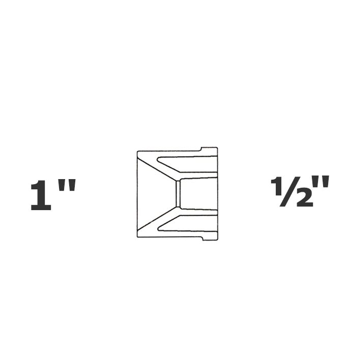 Réduit gris 1 SP x 1/2 sl sch 40