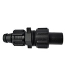Drip-lock Adapter 5/8" x 3/4" MHT and automatic flush valve (3/4" FHT) Irritec