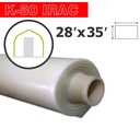 Poly 28' Feuille IRAC 6mil K-50 50UV Klerk's 28' x 35' *Serre 1* - Tel que vu à l'Académie Potagère
