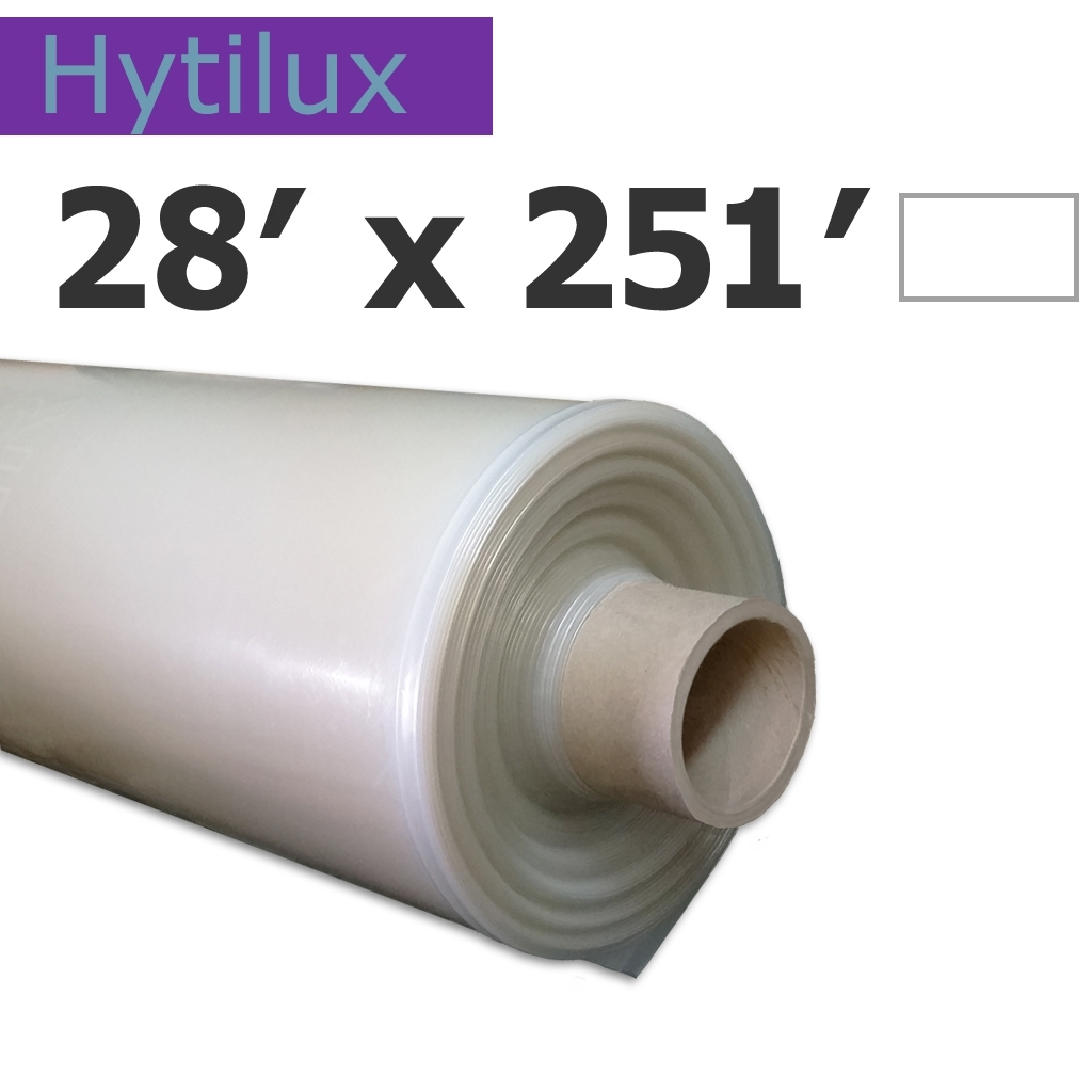 ​Poly 28' Sheet IRAC 7.2mil Hytilux 50UV Klerk's *pre-cut* 28' x 251'