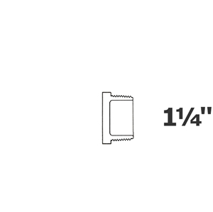 Bouchon gris 1 1/4 MPT sch 40