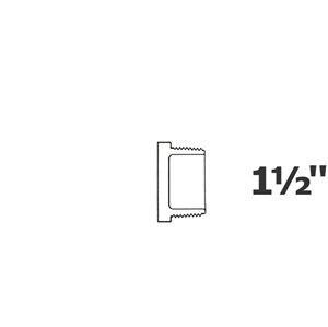 Bouchon gris 1 1/2 MPT sch 40