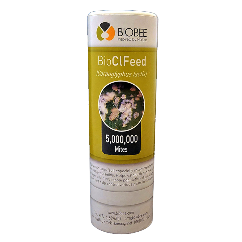 BioBee BioCLFeed - Aliment (mites) pour autres mites Carpoglyphus lactis (5 millions / cylindre de 1L )