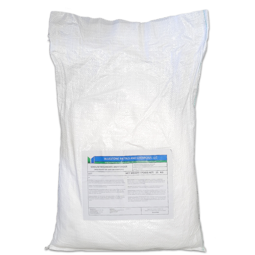 Molybdate de sodium anhydre 46%Mo Bluestone