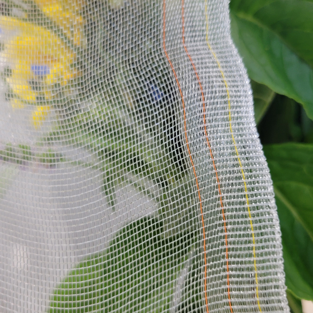 Red de insectos  HDPE blanca malla 25 (0,78 x 1,36 mm) 80g - ancho: 1.2m(3.28')