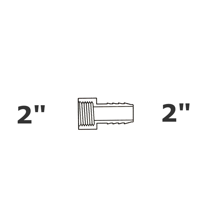 Adaptador gris 2 FPT x 2 ins