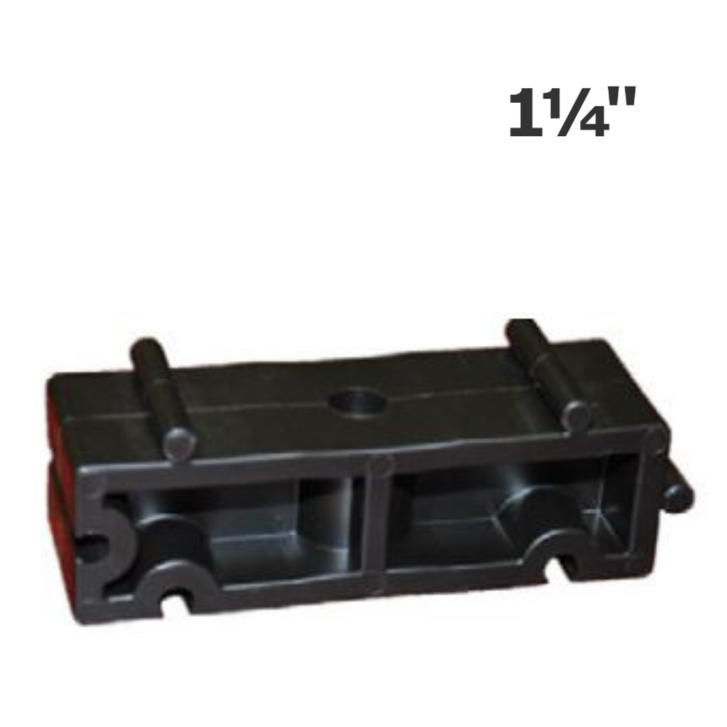 Filling block for Black plastic pipe clip  - 1-1/4"