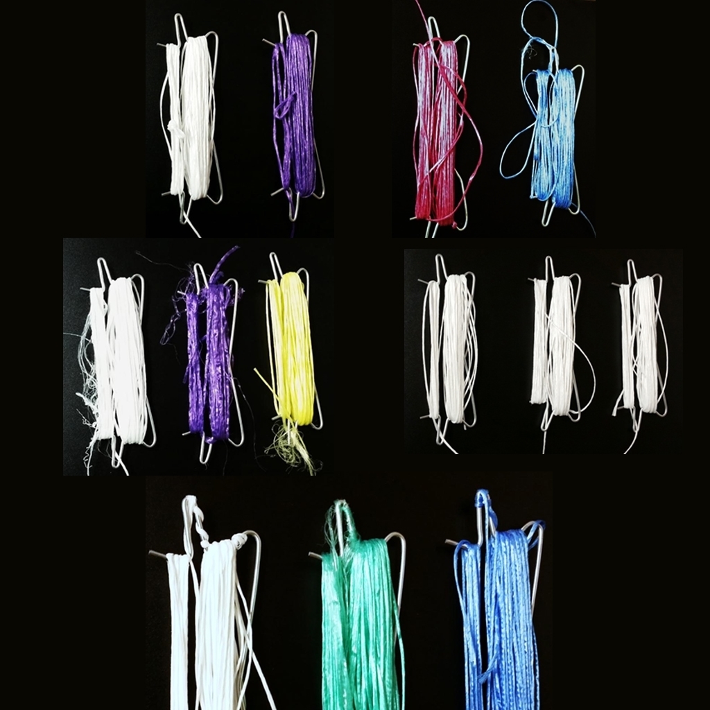 Crochet pré-enr. IMPARFAIT 220mm arc-en-ciel (couleurs mélangées) min 10m