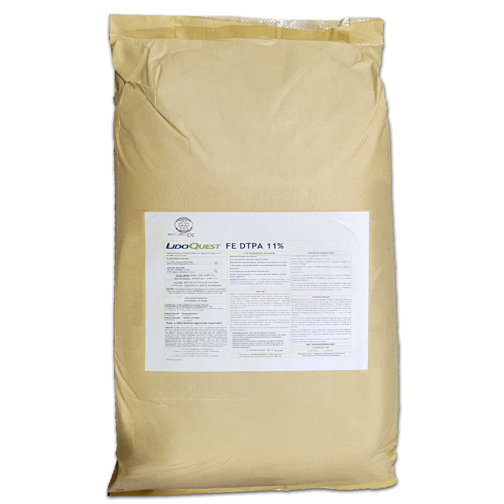 Chelated iron DTPA 11%Fe LidoQuest 