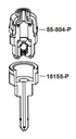 ITC Injection check valve 4-6-10  1/2'' - hose connection  3/4'' NPT - 45MM PVDF with spring - 15 1/h
