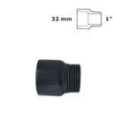 Adapter grey 32mm sl x 1" MPT