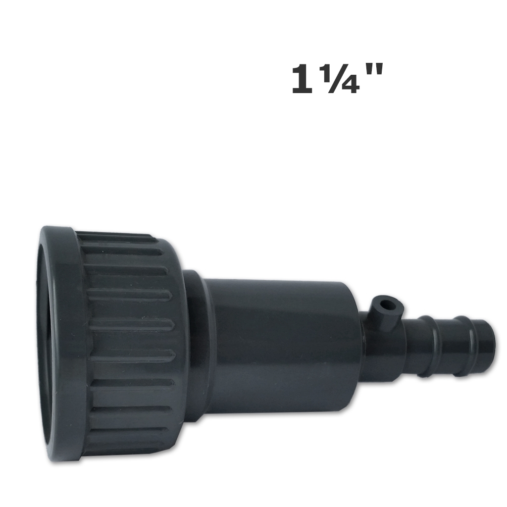 Valve de décharge grise 1 1/4" FPT avec joint d'étanchéité pour 32mm