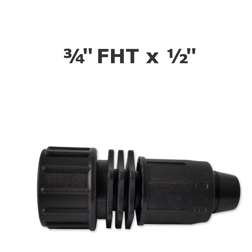 Perma-Loc adaptador giratorio 3/4" FHT (hose) x 1/2" acoplador rápido Irritec