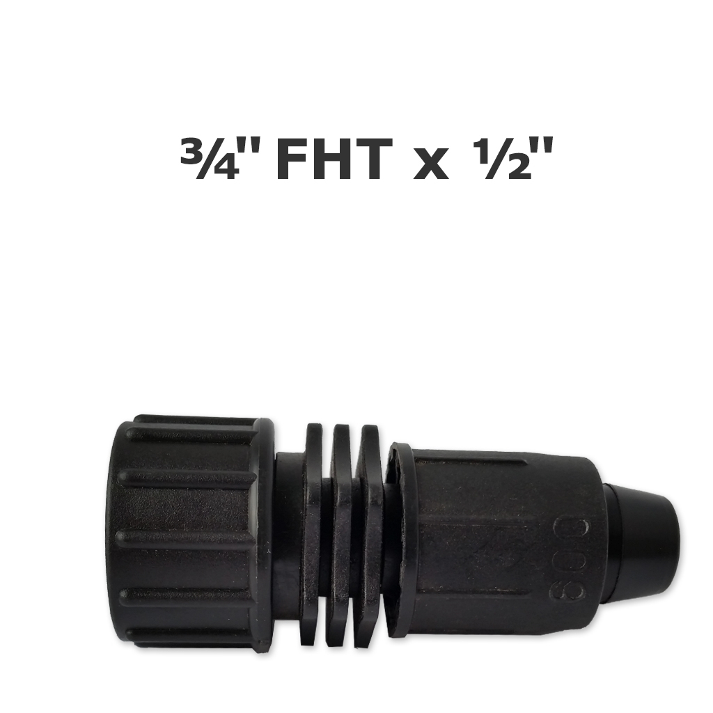 Perma-Loc adaptateur pivotant 3/4" FHT (boyau) x 1/2" à attache rapide Irritec