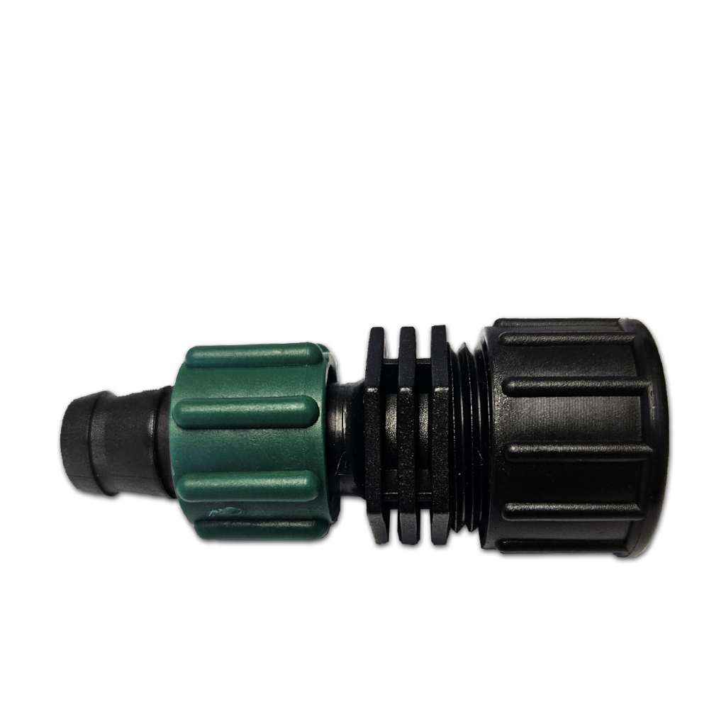 Drip-lock adaptador 5/8" x 3/4" MHT y tapa (3/4" FHT)