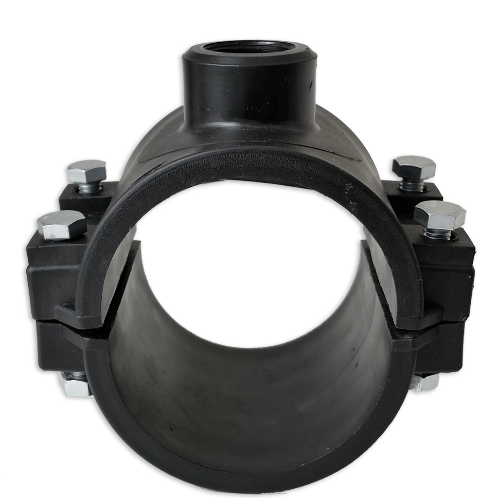 Silla 90mm para manguera 3 1/2" conexión de sonda 1" FPT